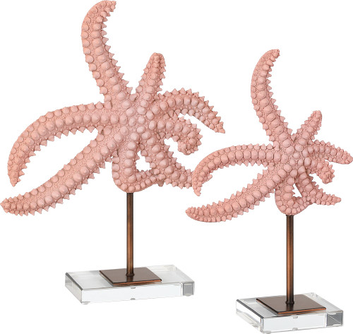Currey & Company 1200-1171 Starfish Pink Sculpture 