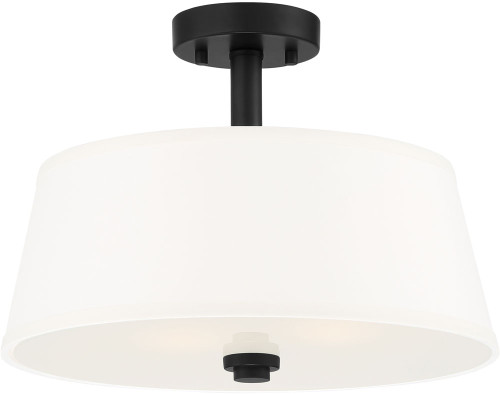 Designers Fountain 88511-MB Studio Modern Matte Black Flush Mount Lighting 