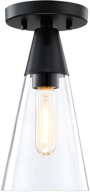 Designers Fountain D290M-5FM-MB Norro Modern Matte Black Flush Mount Lighting 