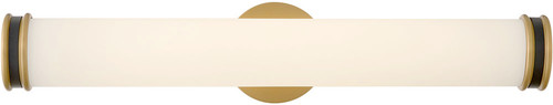 Lark 85652LCB-BK Ames Modern Lacquered Brass LED Vanity Light 