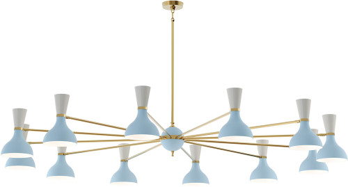Robert Abbey BB12LY Clare Modern Modern Brass Ceiling Chandelier 