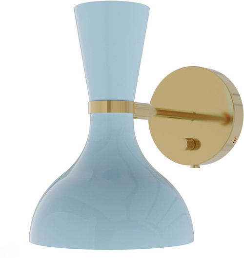 Robert Abbey BB05BB Clare Contemporary Modern Brass Wall Sconce Lighting 