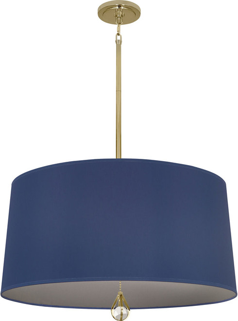 Robert Abbey BN328 Custis Contemporary Modern Brass Drum Pendant Hanging Light 