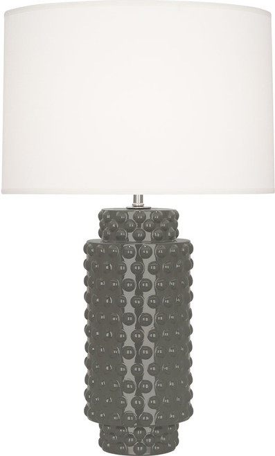 Robert Abbey CR800 Dolly Modern Ash Glazed Textured Ceramic Table Lighting 