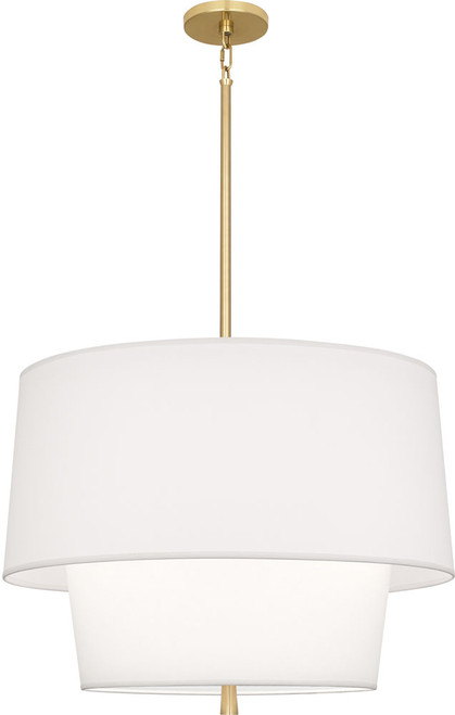 Robert Abbey AW137 Decker Modern Modern Brass Drum Pendant Hanging Light 