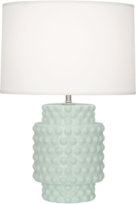 Robert Abbey CL801 Dolly Contemporary Celadon Glazed Textured Ceramic Table Light 
