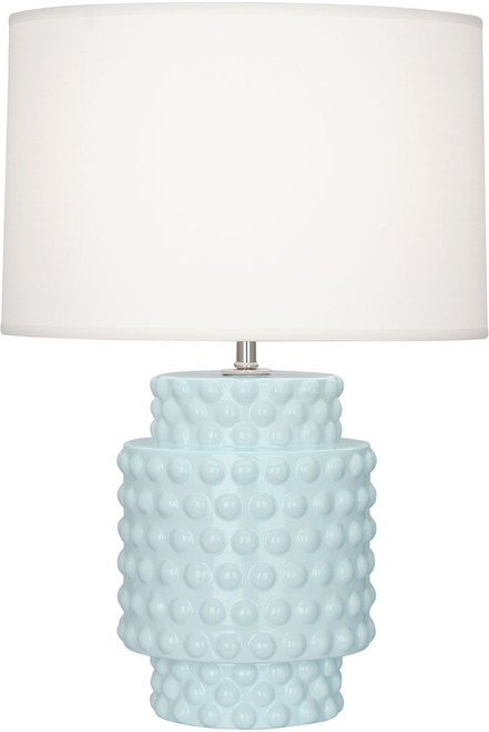 Robert Abbey BB801 Dolly Modern Baby Blue Glazed Textured Ceramic Table Lamp Lighting 