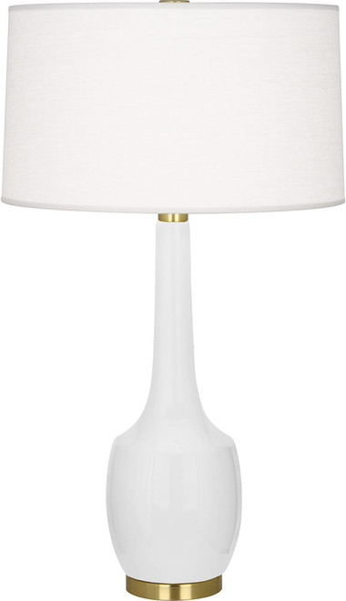 Robert Abbey DY701 Delilah Modern Daisy Glazed Ceramic Table Lamp 