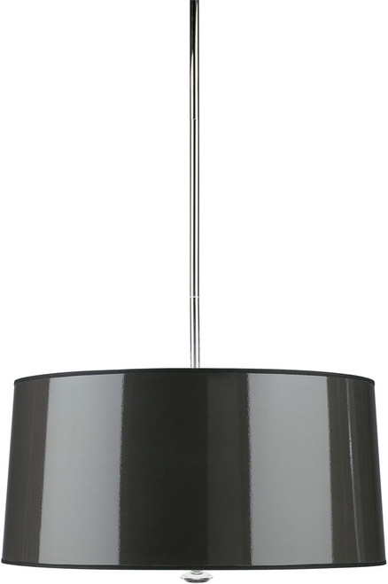 Robert Abbey B808 Penelope Contemporary Polished Nickel Drum Hanging Light 
