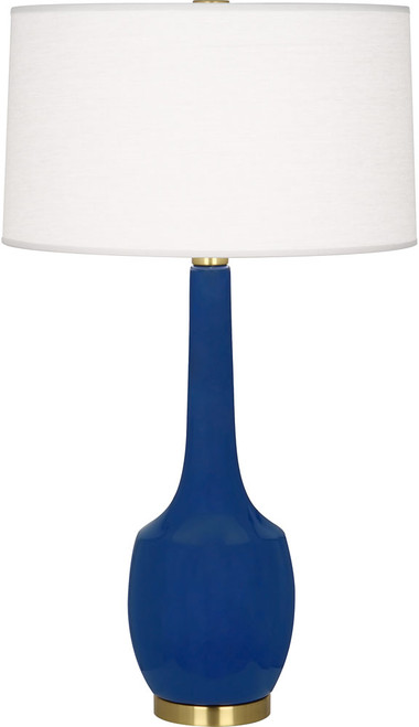 Robert Abbey CT701 Delilah Contemporary Cobalt Glazed Ceramic Table Top Lamp 