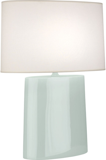 Robert Abbey CL03 Victor Modern Celadon Glazed Ceramic Table Lamp Lighting 