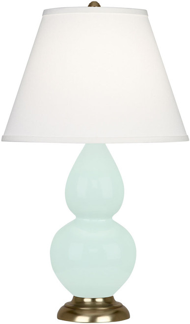 Robert Abbey DOUBLE-MINT-PEARL-ACCENT-LAMP Double Gourd Modern Mint Glazed Ceramic Table Lighting 