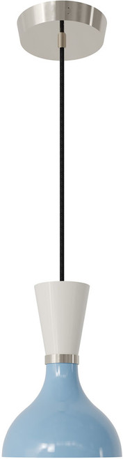 Robert Abbey BB02LY Clare Modern Polished Nickel Mini Ceiling Light Pendant 