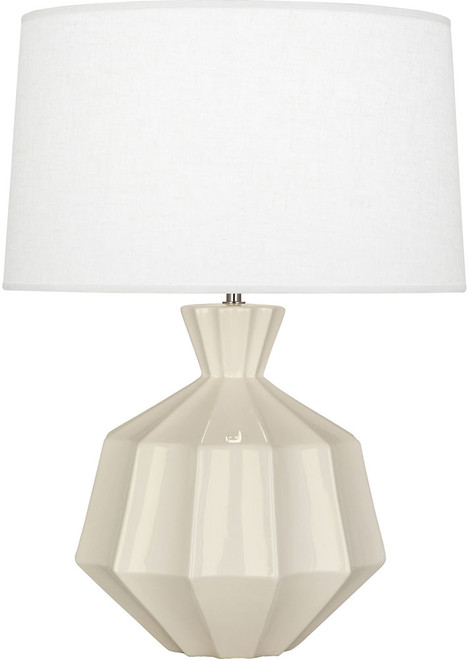 Robert Abbey BN999 Orion Modern Bone Glazed Ceramic Table Lamp 