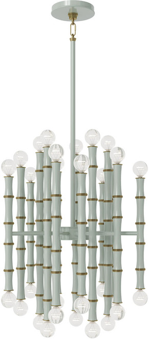 Robert Abbey CL48 Kane Contemporary Celadon Mini Chandelier Light 