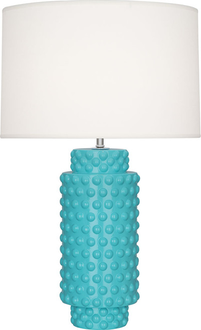 Robert Abbey EB800 Dolly Modern Egg Blue Glazed Textured Ceramic Table Light 