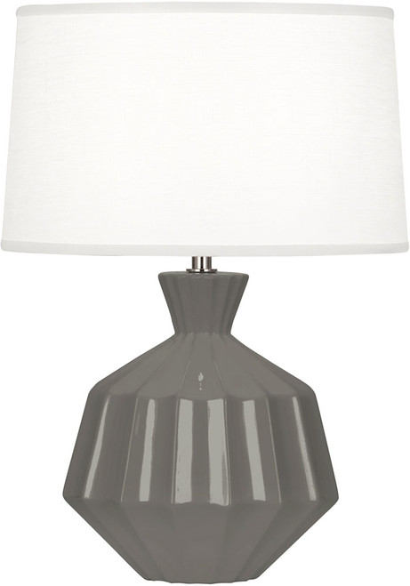 Robert Abbey CR989 Orion Contemporary Ash Glazed Ceramic Table Lamp 