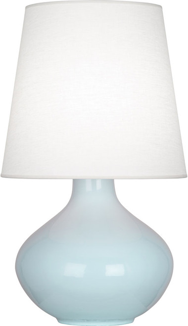 Robert Abbey BB993 June Modern Baby Blue Glazed Ceramic Table Top Lamp 