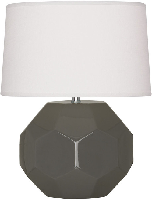 Robert Abbey CR01 Franklin Modern Ash Glazed Ceramic Table Lighting 