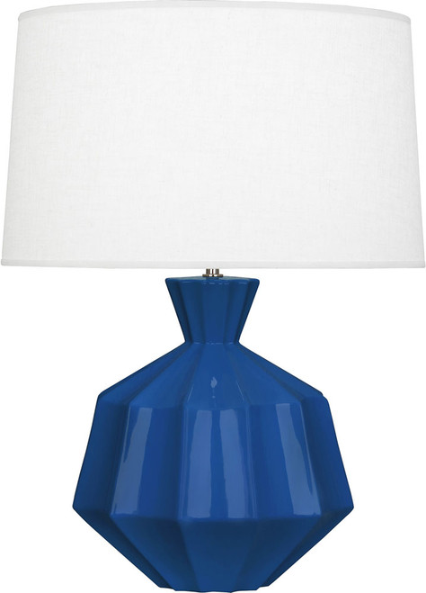 Robert Abbey CT999 Orion Modern Cobalt Glazed Ceramic Table Top Lamp 
