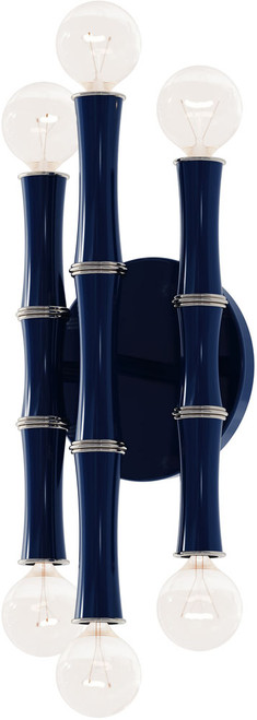 Robert Abbey MB76 Kane Contemporary Midnight Blue Wall Sconce Lighting 