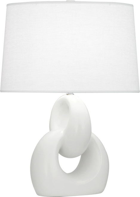 Robert Abbey MLY81 Fusion Contemporary Matte Lily Glazed Ceramic Table Lighting 
