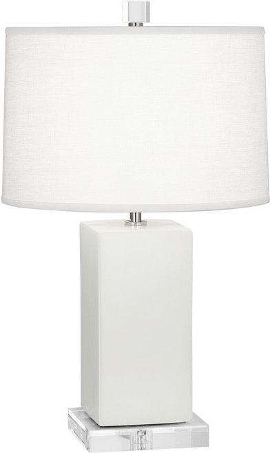 Robert Abbey MLY90 Harvey Modern Matte Lily Glazed Ceramic Table Light 