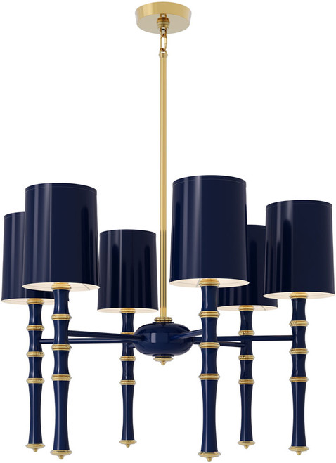 Robert Abbey MB187X Kane Modern Midnight Blue Hanging Chandelier 