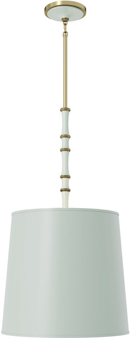 Robert Abbey MCL189X Kane Contemporary Matte Celadon Drum Drop Lighting Fixture 