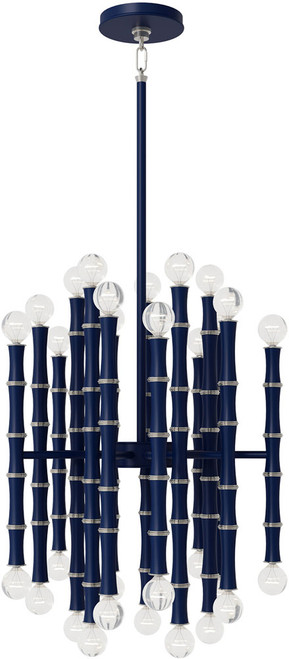 Robert Abbey MMB49 Kane Contemporary Matte Midnight Blue Mini Chandelier Light 