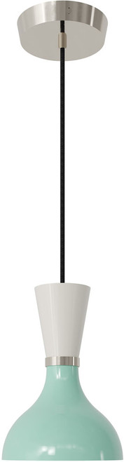Robert Abbey MN02LY Clare Modern Polished Nickel Mini Lighting Pendant 