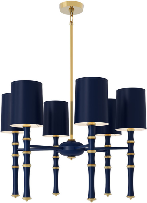 Robert Abbey MMB187X Kane Modern Matte Midnight Blue Chandelier Light 