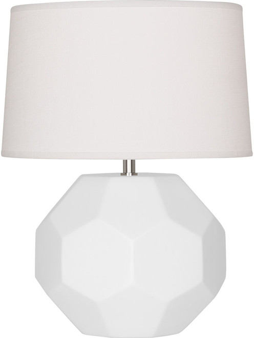 Robert Abbey MDY02 Franklin Contemporary Matte Daisy Glazed Ceramic Table Lamp 