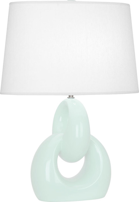Robert Abbey MN981 Fusion Modern Mint Glazed Ceramic Table Lamp 