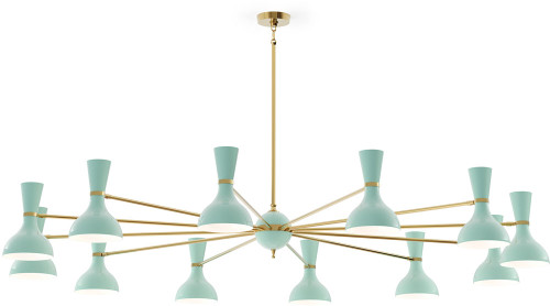 Robert Abbey MN12MN Clare Modern Modern Brass Ceiling Chandelier 