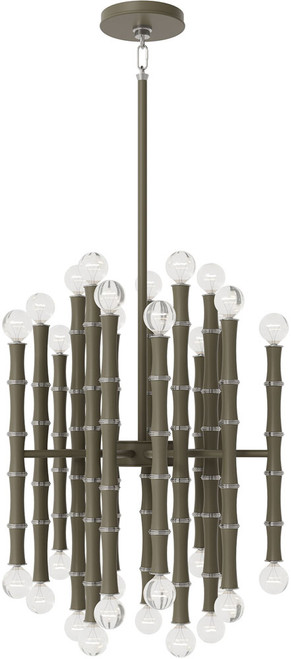 Robert Abbey MST49 Kane Contemporary Matte Smokey Taupe Mini Chandelier Light 