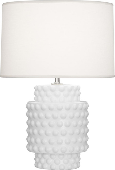 Robert Abbey MDY09 Dolly Modern Matte Daisy Glazed Textured Ceramic Table Light 