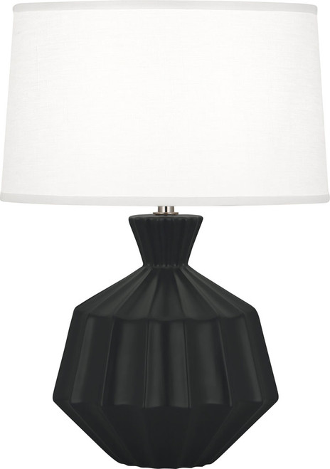 Robert Abbey MOS18 Orion Modern Matte Obsidian Glazed Ceramic Table Top Lamp 