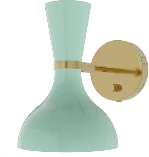 Robert Abbey MN05MN Clare Contemporary Modern Brass Wall Sconce Lighting 