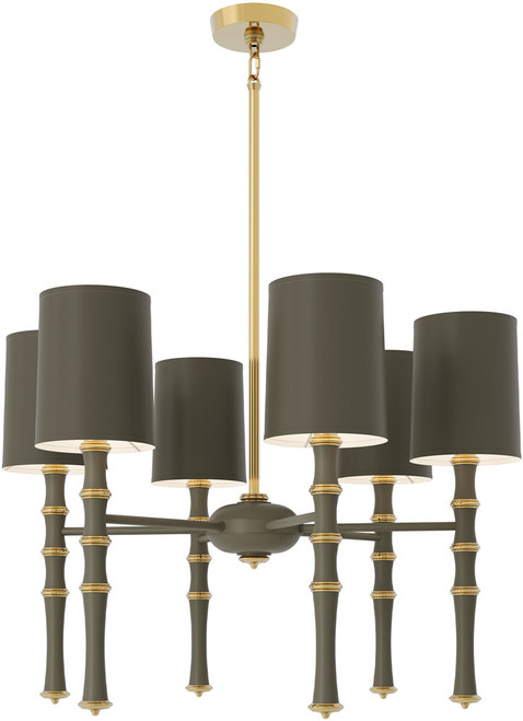 Robert Abbey MST187X Kane Contemporary Matte Smokey Taupe Lighting Chandelier 
