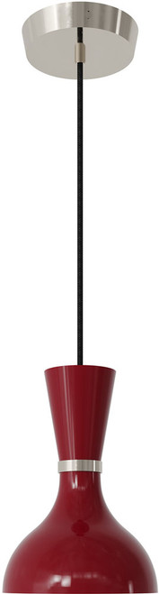 Robert Abbey OX02OX Clare Modern Polished Nickel Mini Pendant Hanging Light 