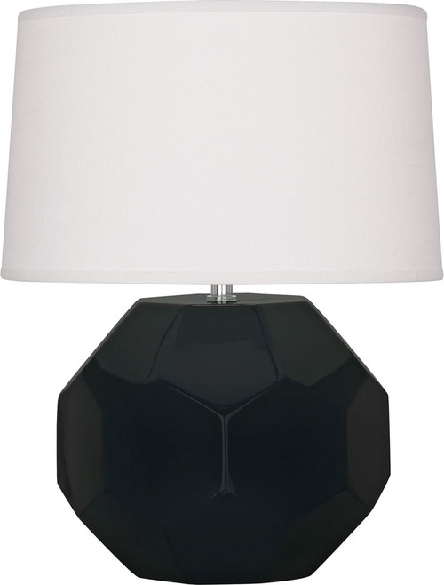Robert Abbey OS02 Franklin Contemporary Obsidian Glazed Ceramic Lighting Table Lamp 