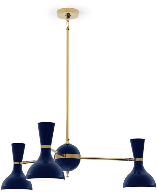 Robert Abbey MB03MB Clare Modern Modern Brass Ceiling Chandelier 
