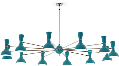 Robert Abbey PC13PC Clare Contemporary Polished Nickel Chandelier Light 