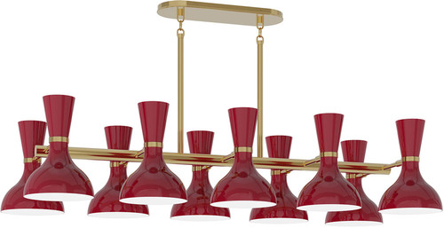 Robert Abbey OX20OX Clare Modern Brass Kitchen Island Lighting 