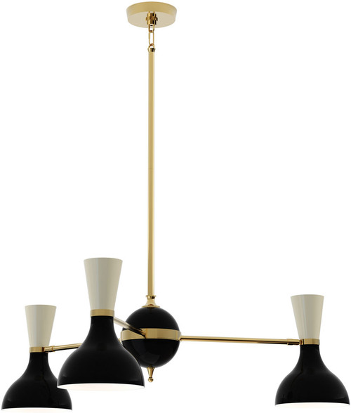 Robert Abbey OS03BN Clare Modern Modern Brass Lighting Chandelier 