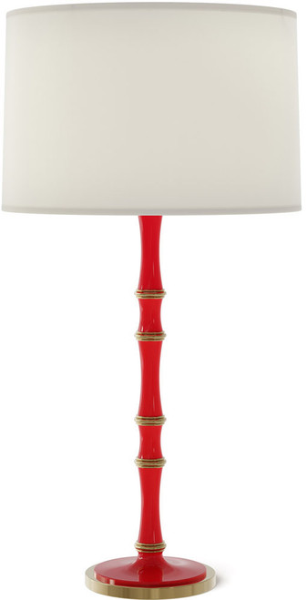 Robert Abbey RR71 Kane Contemporary Ruby Red Side Table Lamp 