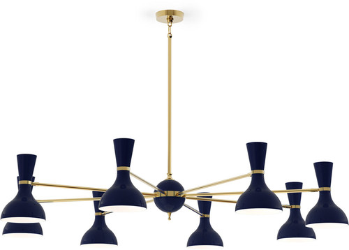 Robert Abbey MB08MB Clare Contemporary Modern Brass Chandelier Lighting 
