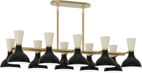 Robert Abbey OS20BN Clare Modern Brass Island Light Fixture 