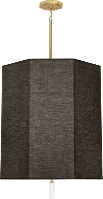 Robert Abbey RB202 Kate Contemporary Modern Brass Drum Pendant Light Fixture 